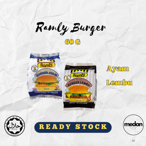 RAMLY BURGER AYAM/LEMBU 60G