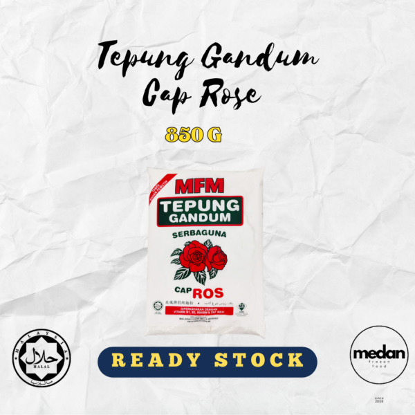 TEPUNG GANDUM CAP ROSE 850G