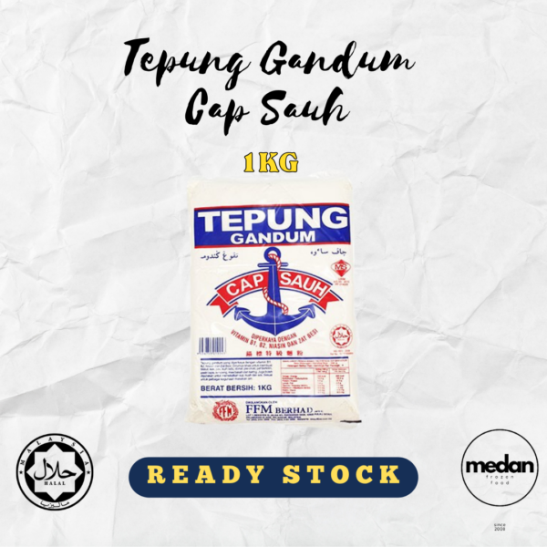 TEPUNG GANDUM CAP SAUH 1KG