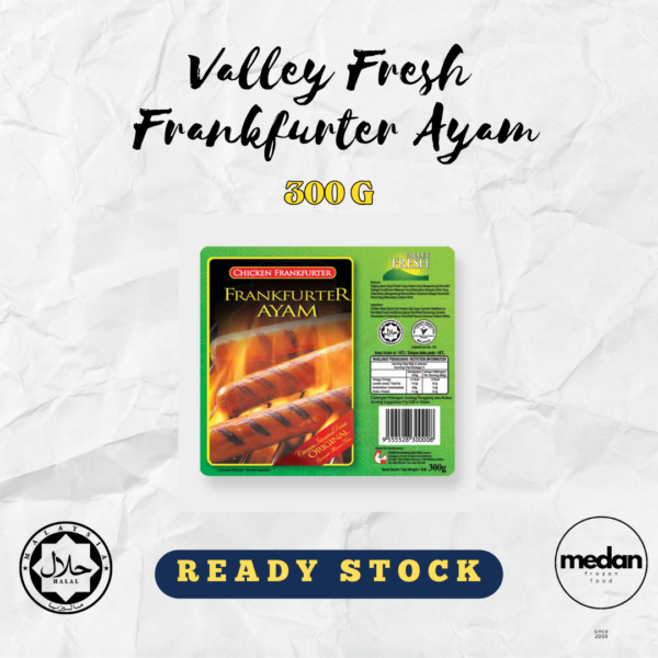 VALLEY FRESH FRANKFURTER AYAM 300G