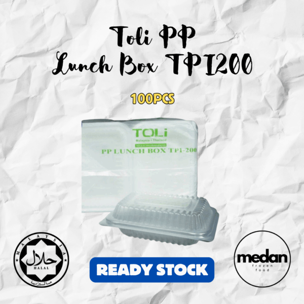 TOLI PP LUNCH BOX TPI200-100PCS