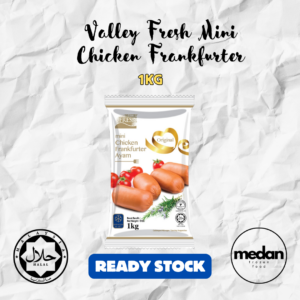 VALLEY FRESH MINI CHICKEN FRANKFURTER 1KG